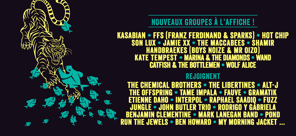 Kasabian, FFS en meer voor Rock En Seine 2015