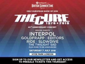 The Cure British Summer Time 2018