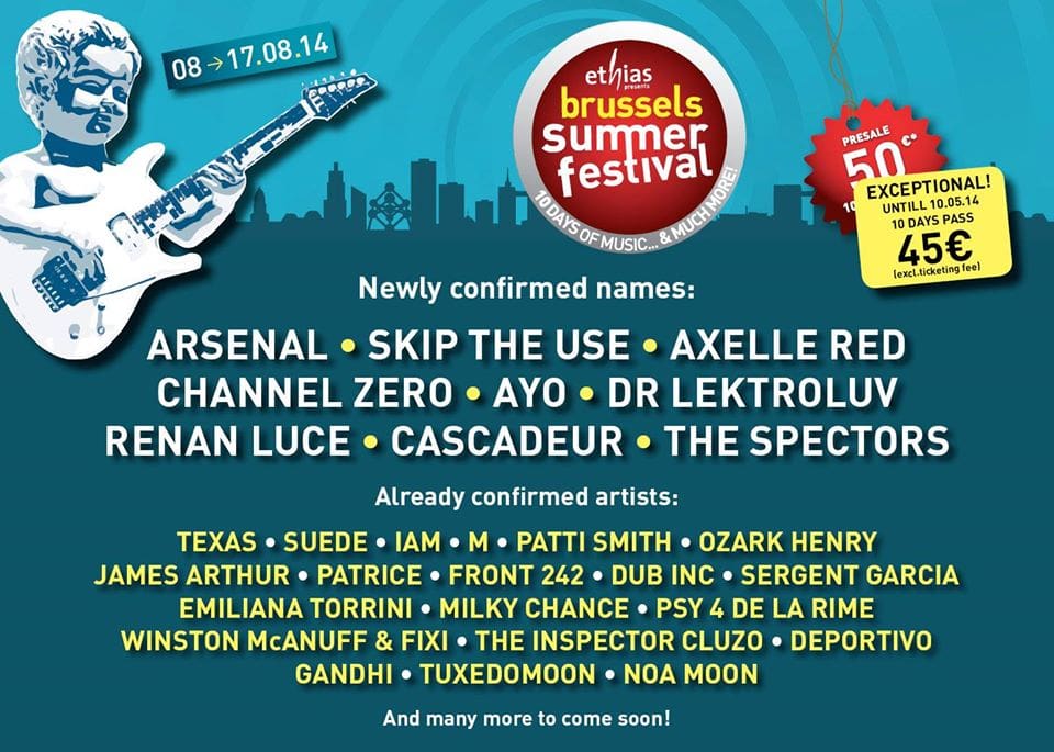 Arsenal en meer voor Brussels Summer Festival