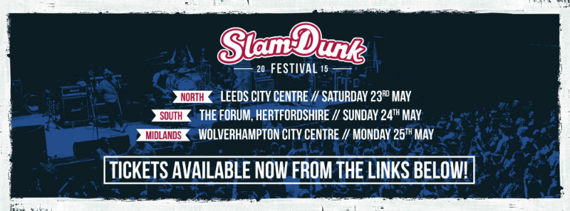 Drie dagen gitaargeweld met Slam Dunk Festivals 2015