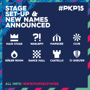 Podiumindeling en nieuwe namen voor Pukkelpop 2015