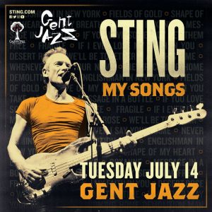 Sting keert terug naar Gent Jazz 2020